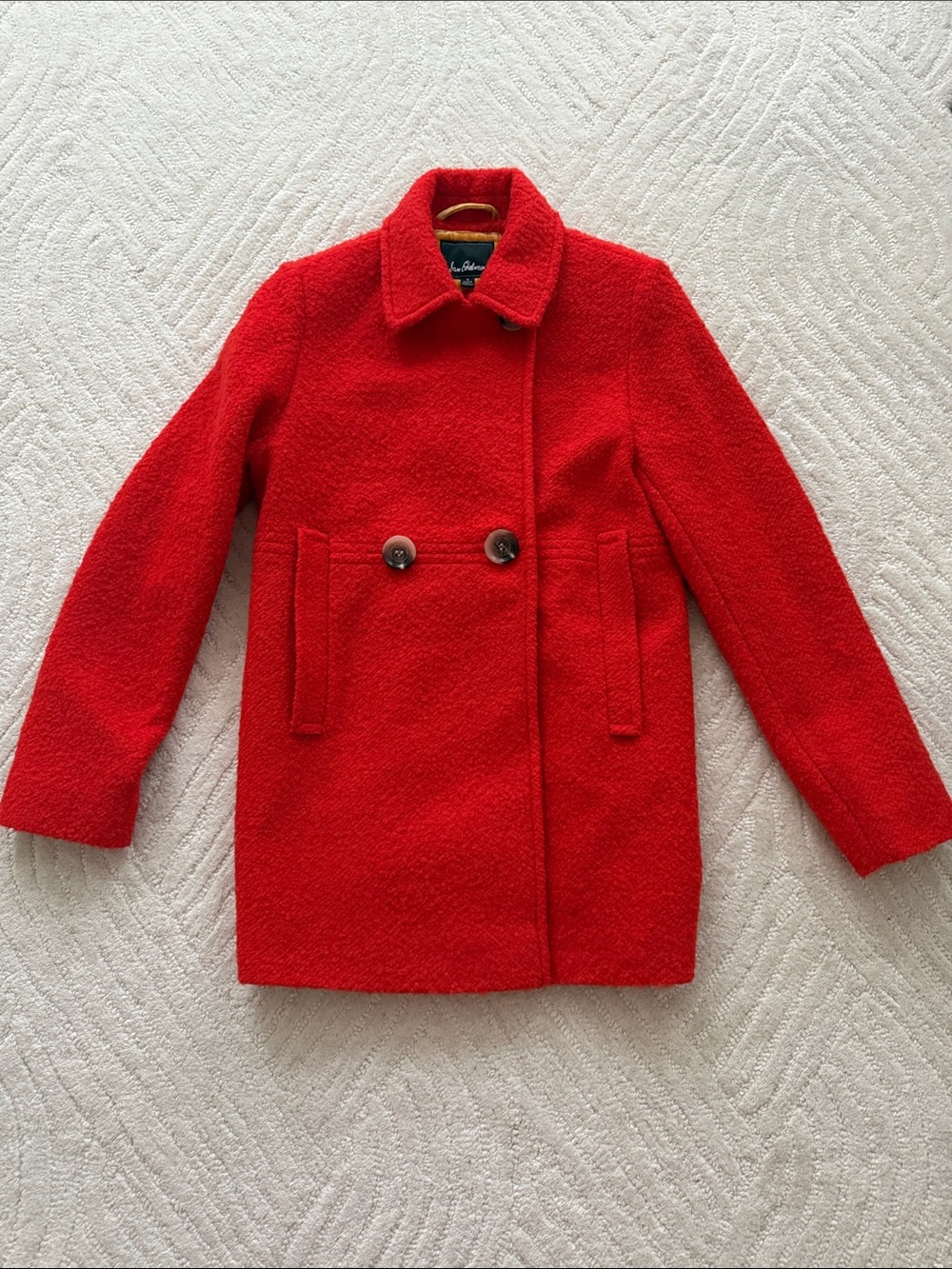 Sam Edelman Orange Double Breasted Coat